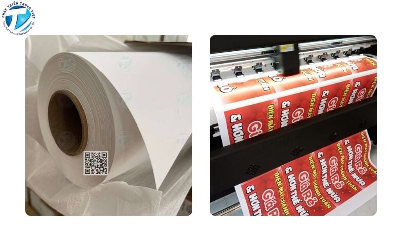 Decal PP có keo trong nhà dày 160A/130gr